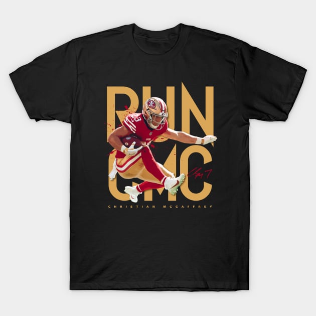 Christian McCaffrey Run CMC T-Shirt by Juantamad